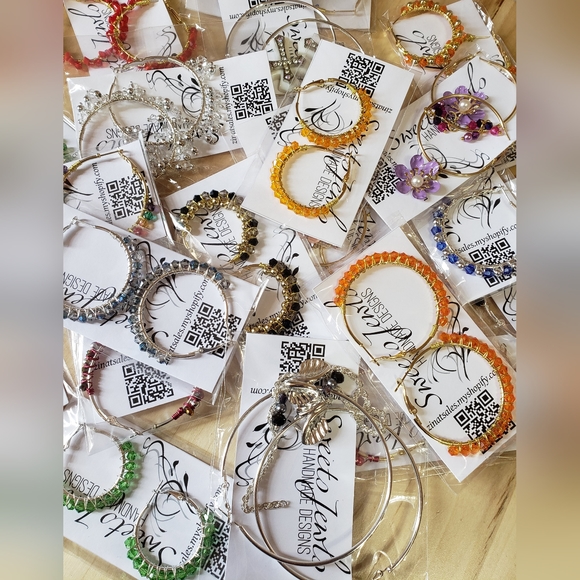 Wholesale Handmade Hoops Bundle of 6 Pieces - Picture 2 of 7